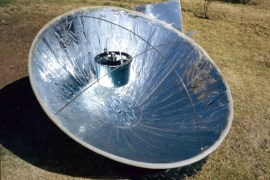 Solar-Stove-TV-Dish-on-Truck-Tire