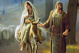 Mary-on-donkey-with-provisions